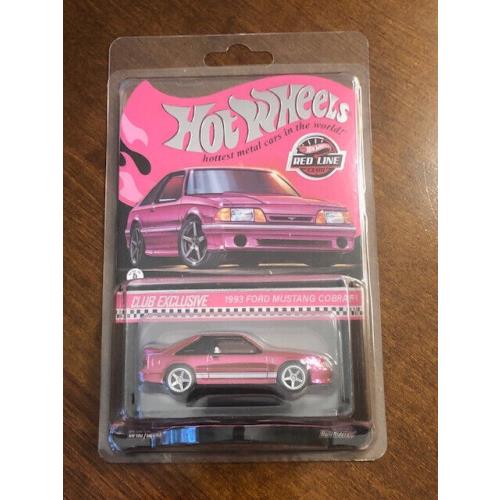 2024 Hot Wheels Rlc Exclusive 1993 Ford Mustang Cobra Pink