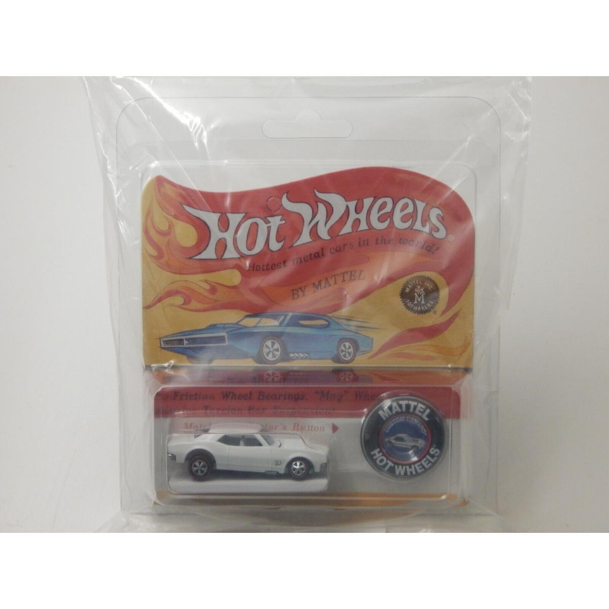 Hot Wheels Rlc 2018 White 50th Anniversary Custom Camaro 10025/12000 with Button