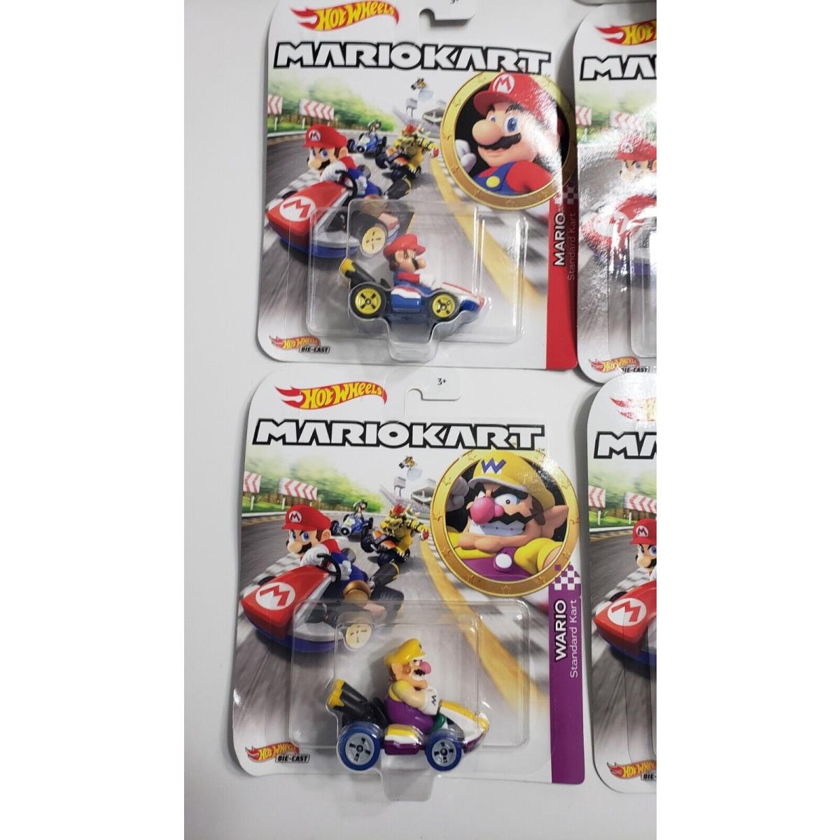 Hot Wheels Mario Kart Complete 1-7 Set Diecast 1:64 Scale Car Mattel