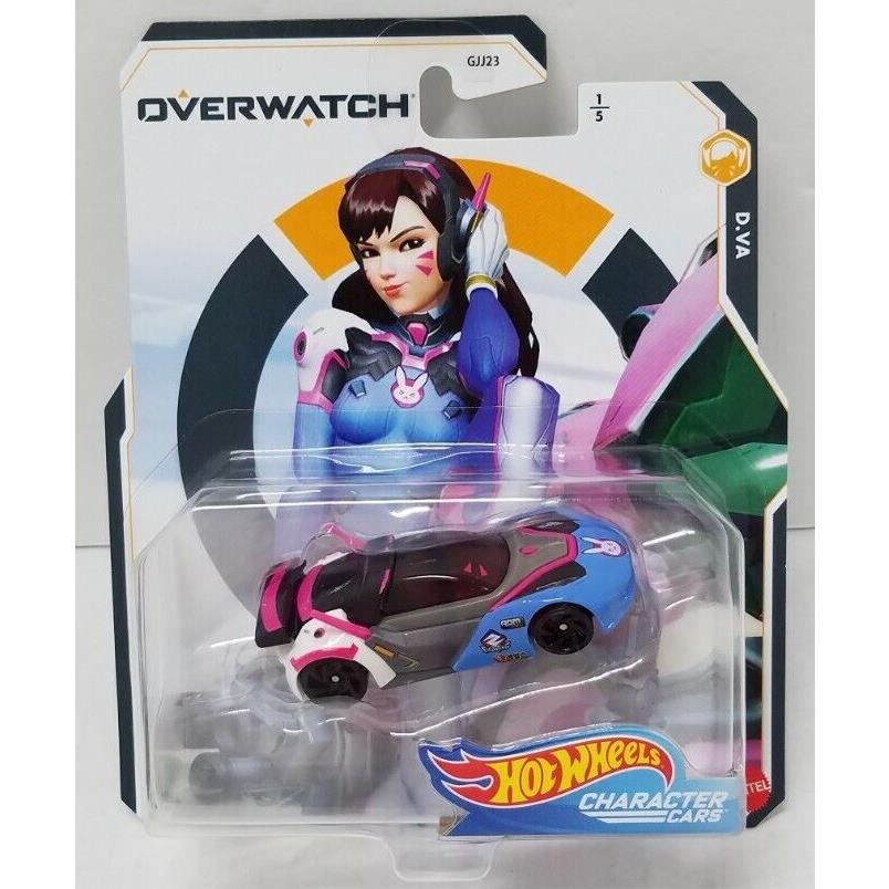 Overwatch Hot Wheels Character Cars Complete Set of 5 Nrfb