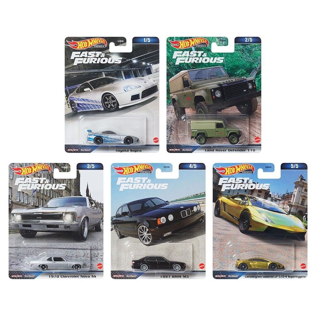 Hot Wheels 1:64 Fast Furious Premium 2023 D Assortment Set Of 5 Cars