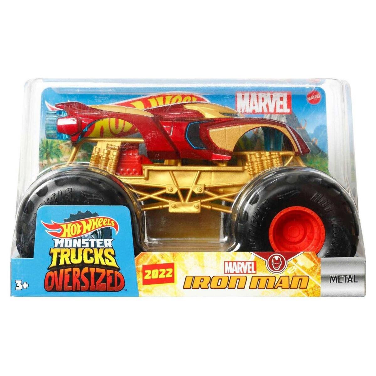 Hot Wheels Monster Trucks Oversized Iron Man Diecast Car
