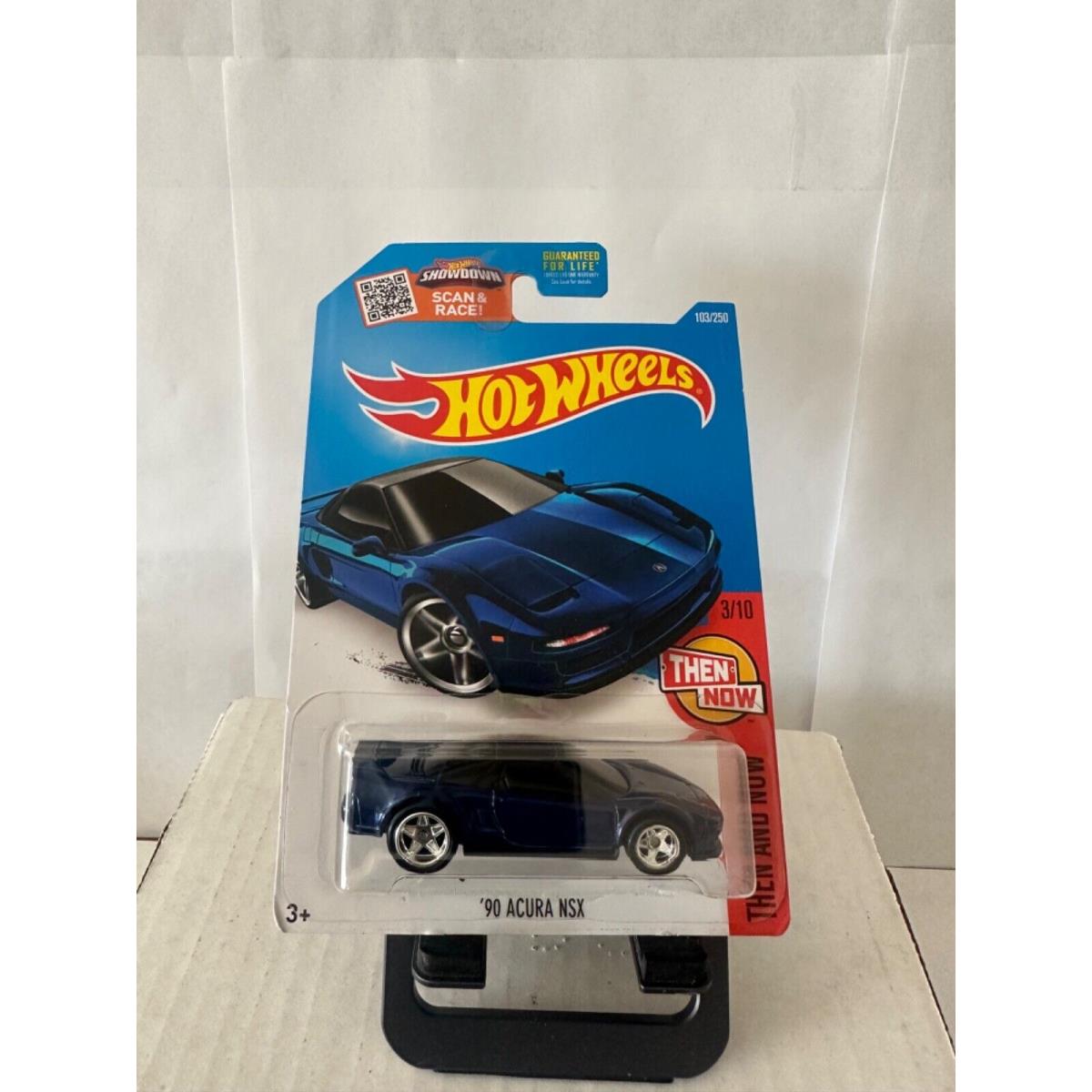 2016 Hot Wheels Super Treasure Hunt `90 Acura Nsx Blue w/ Protector A29