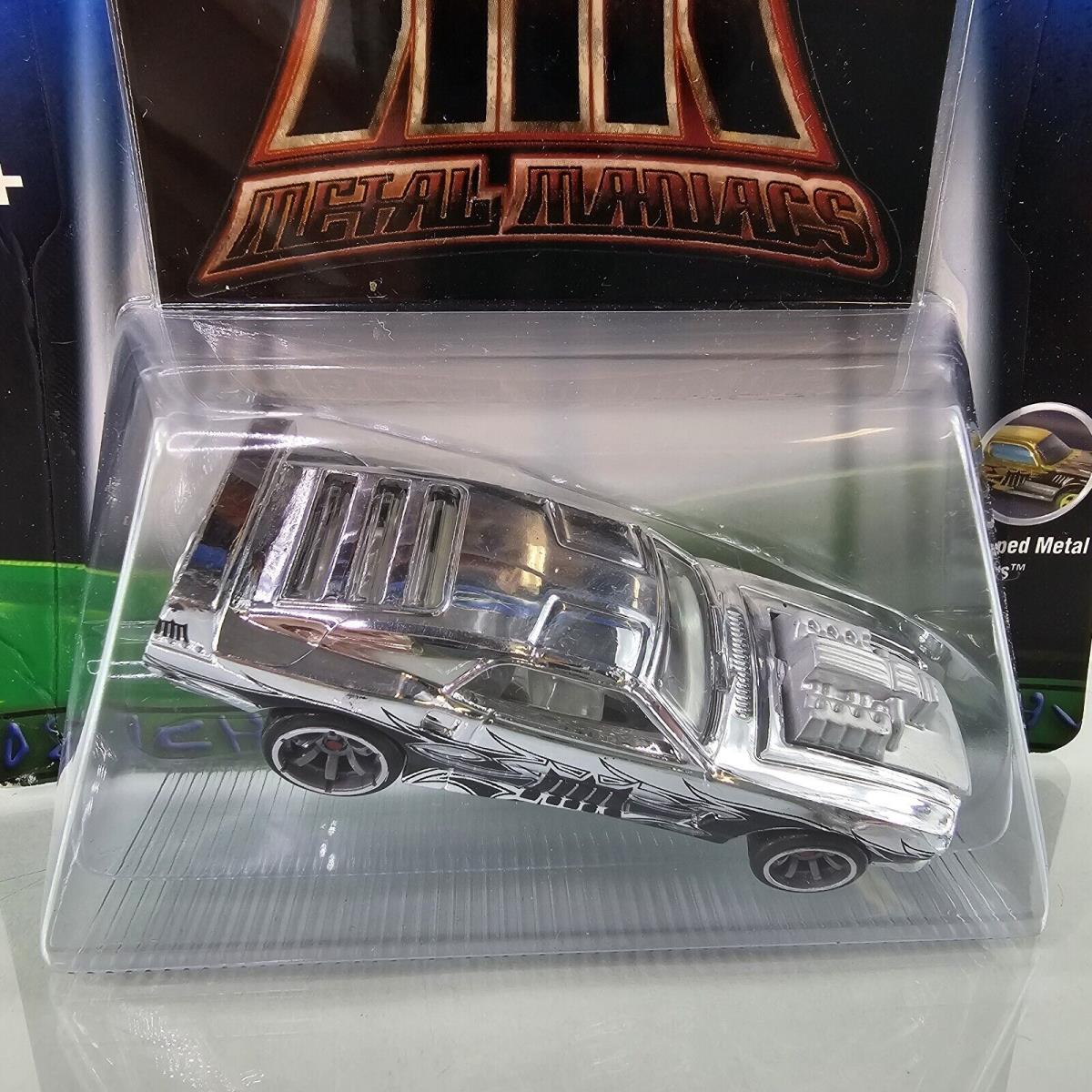 Hot Wheels Acceleracers Rivited Silver Chrome Metal Maniacs 2nd Gen 2005