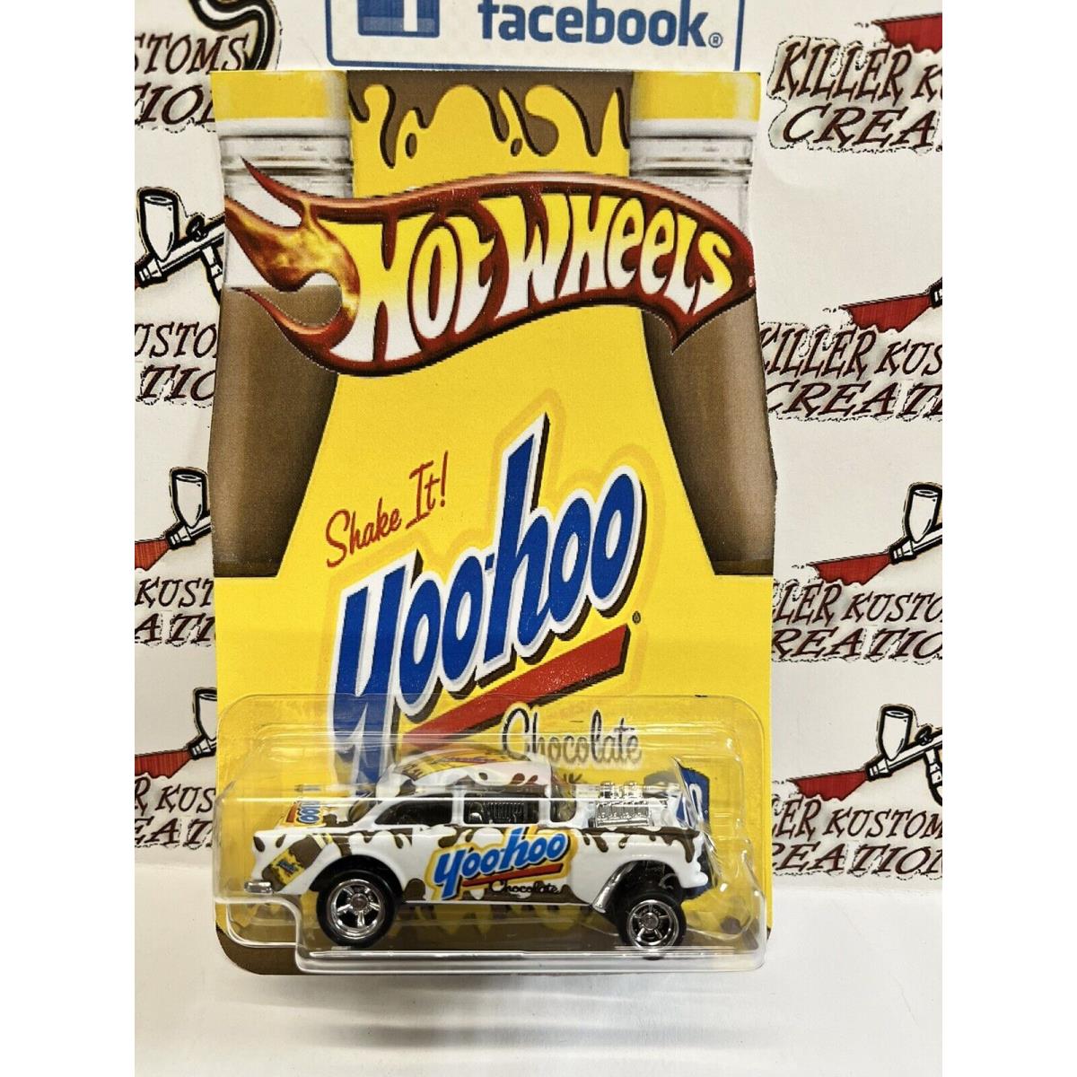 Custom Hot Wheels Yoo Hoo Drink- Real Riders- 55 Chevy Gasser