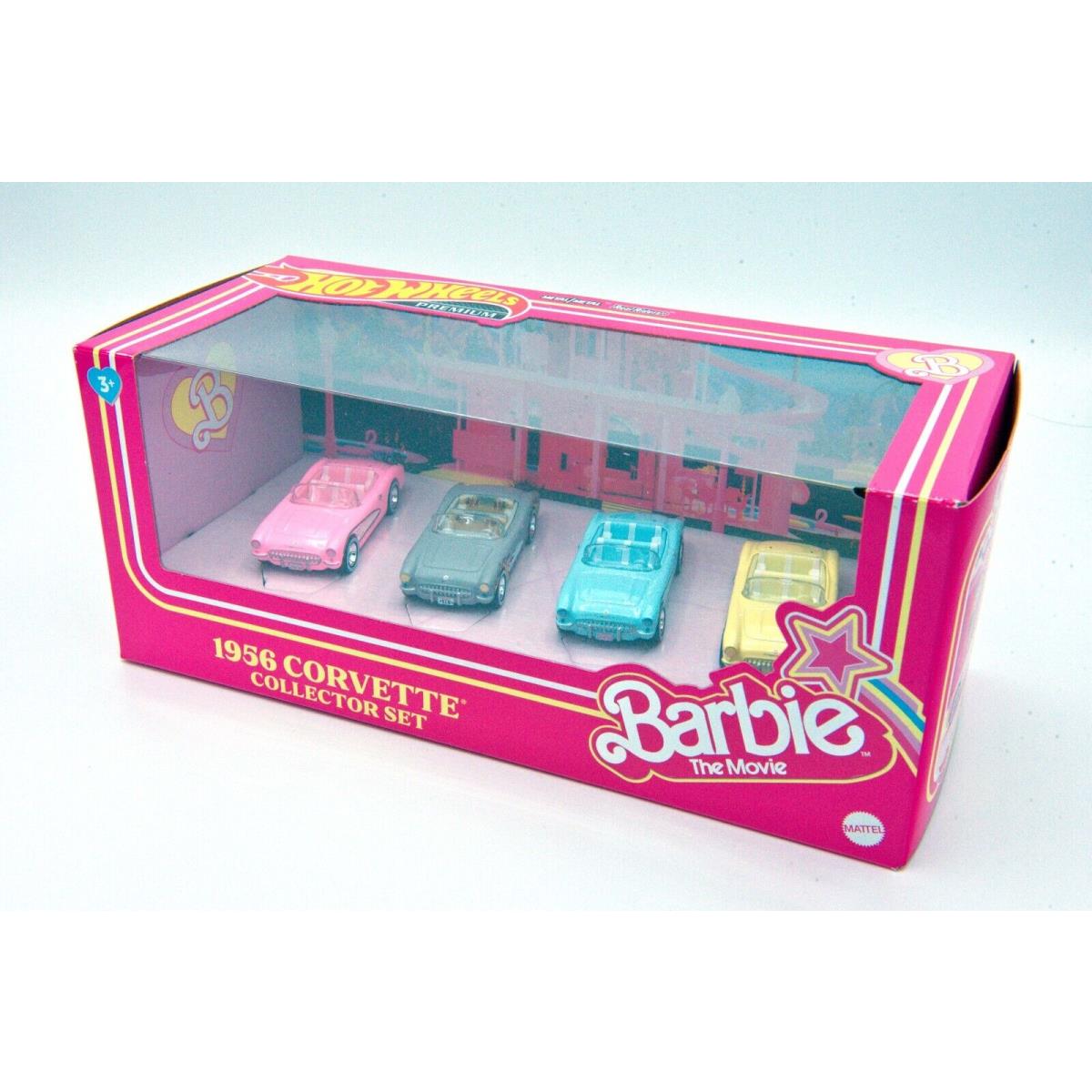 Hot Wheels Barbie The Movie Corvette 4-Pack - Official Collector Set Mattel