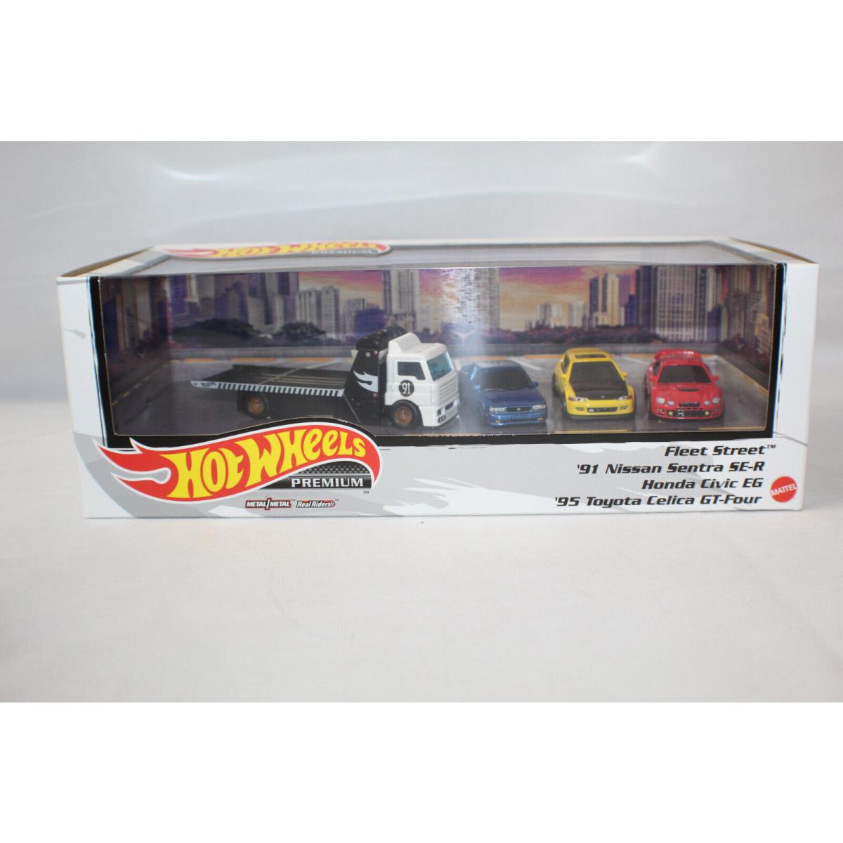 Hot Wheels Premium Diorama Honda Civic EG Celica GT Nissan Sentra Jdm Box Set