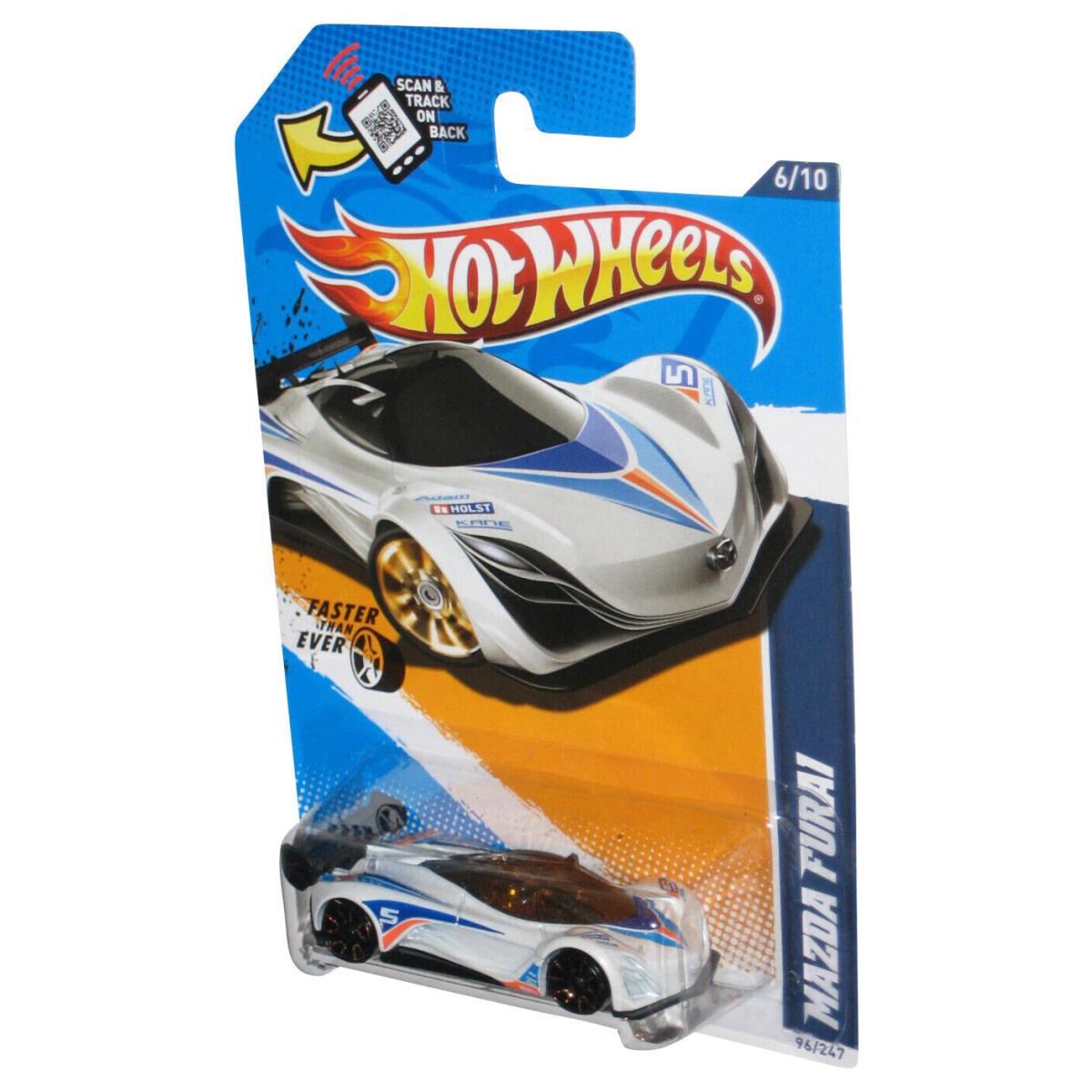 Hot Wheels Faster Than Ever `12 6/10 White Mazda Furai Toy Car 96/247
