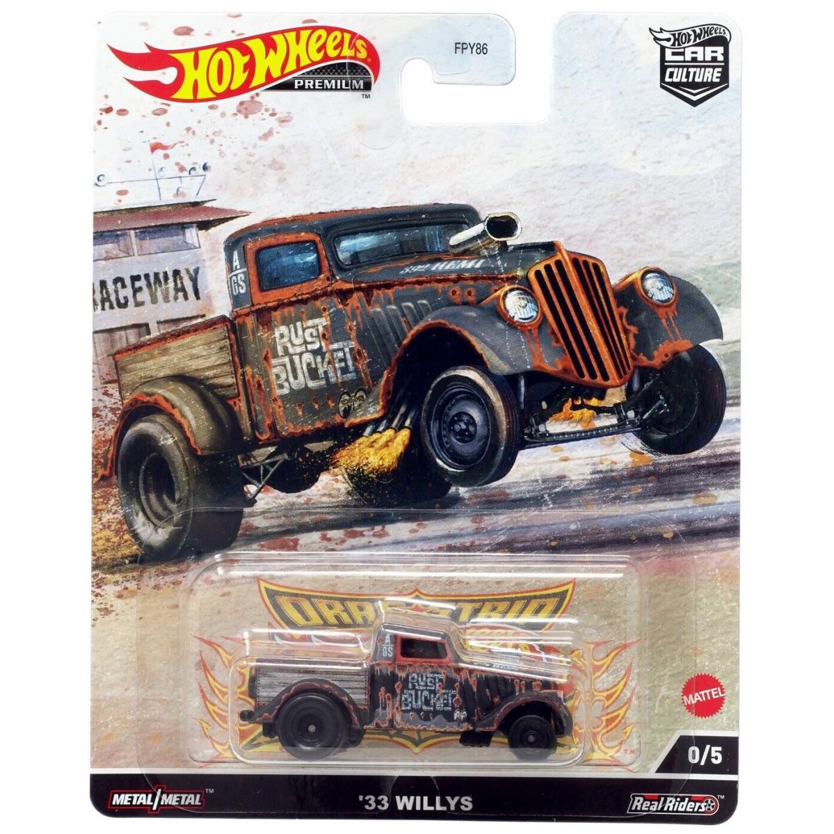 Hot Wheels Premium Car Culture `33 Willys Die Cast Car 0/5