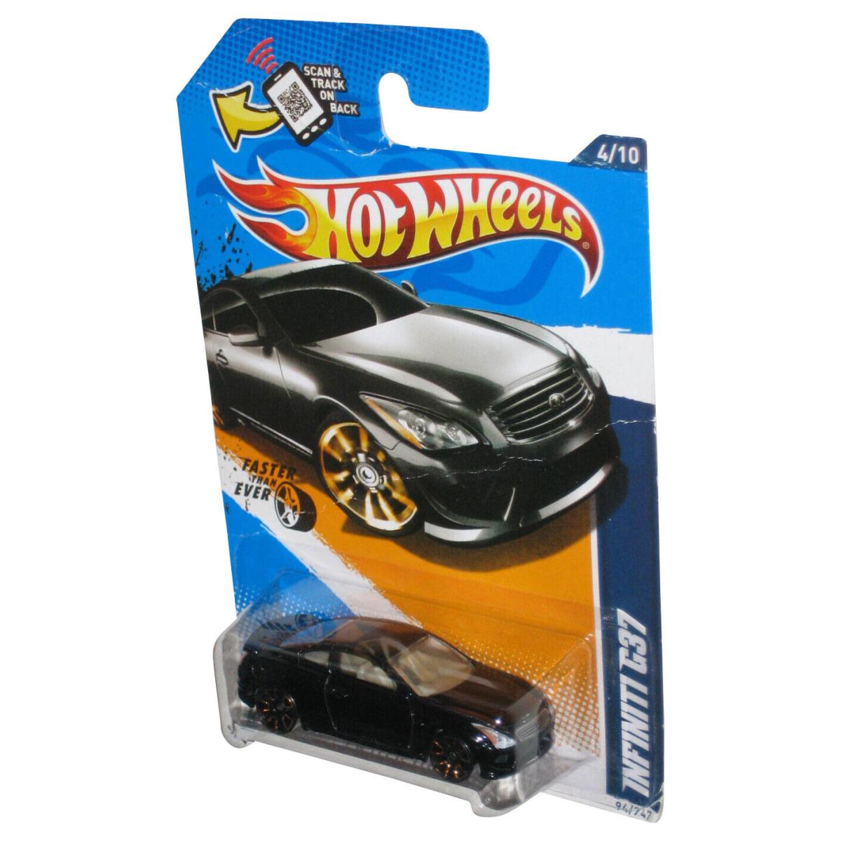 Hot Wheels Faster Than Ever `12 4/10 2011 Black Infinity G37 Car 94/247