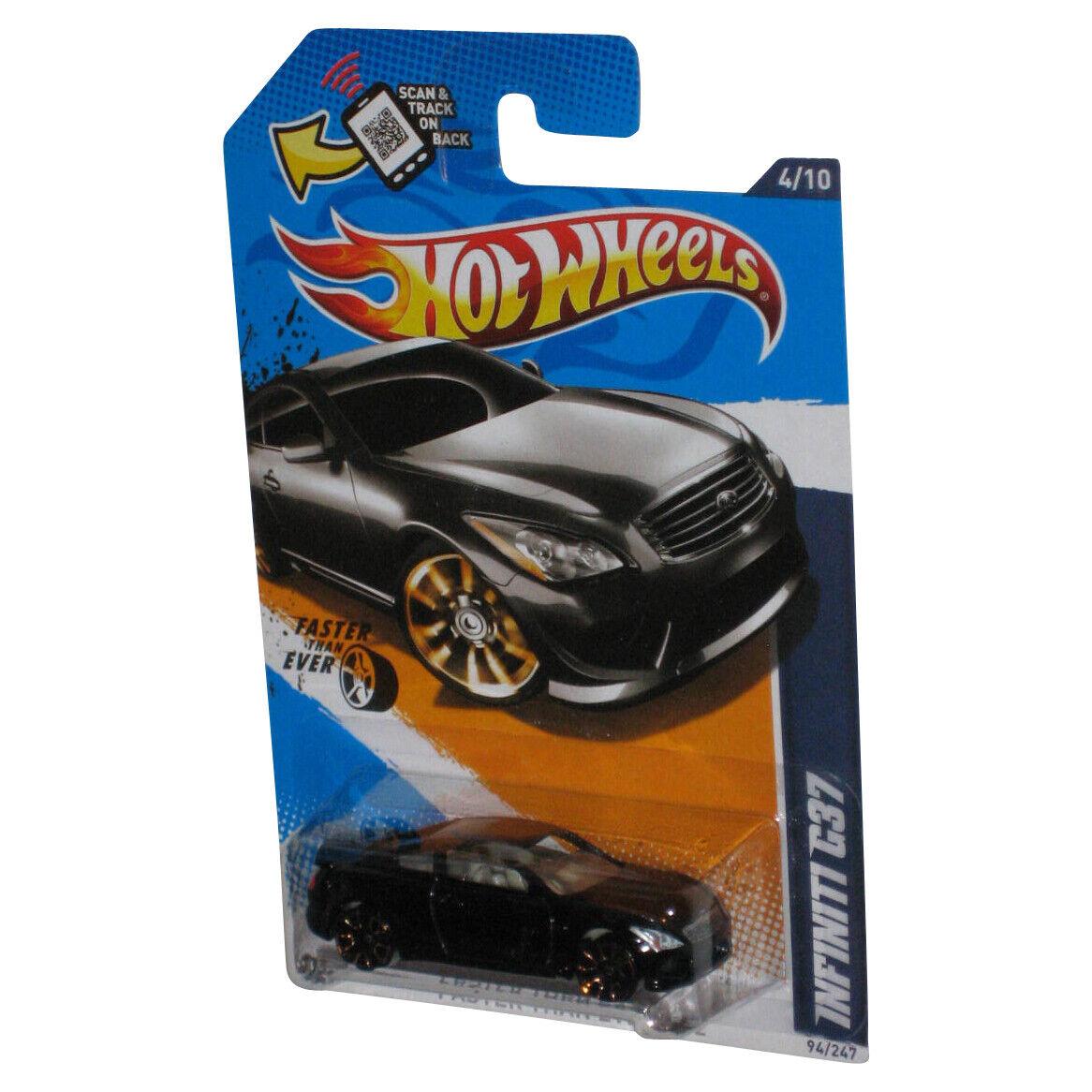 Hot Wheels Faster Than Ever `12 4/10 Black Infiniti G37 Toy Car 94/247