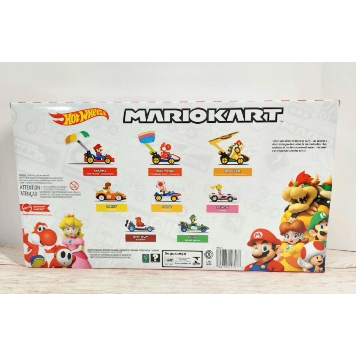 Hot Wheels Mario Kart 8-Pack Collector Set Car Vehicle Minor Wear HMG76