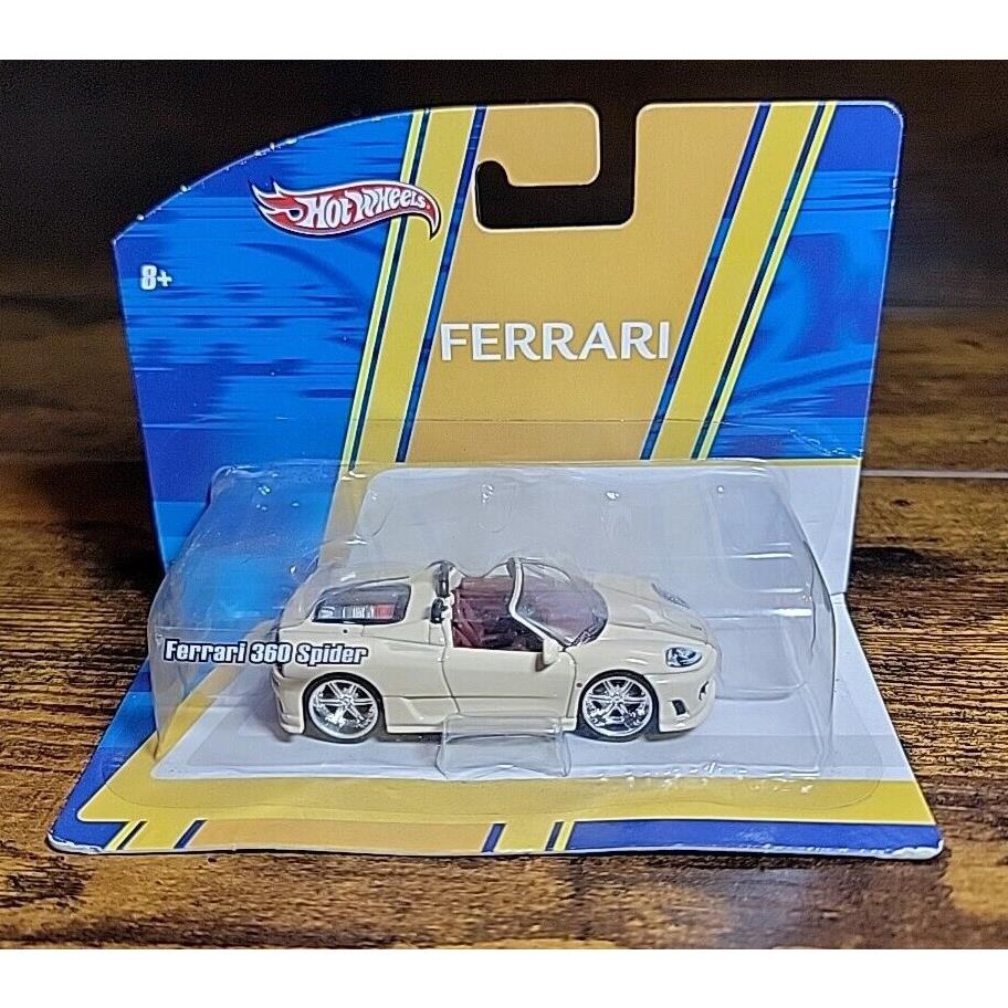 Hot Wheels Ferrari 360 Spider Convertible White 1/48 or 1/50 O Scale 2009