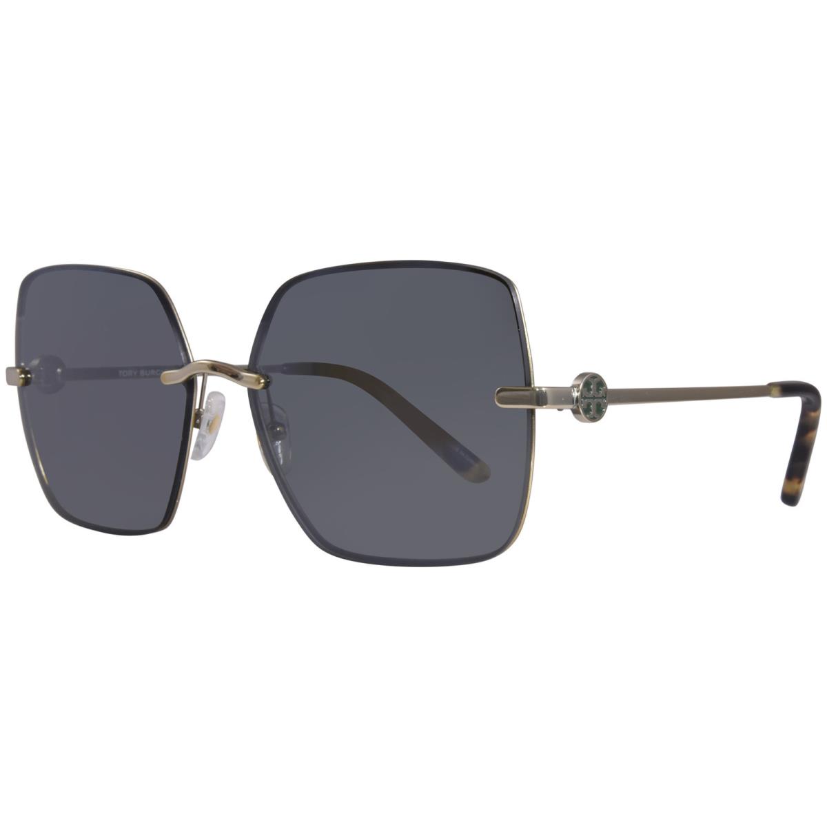 TY6080 32986V Sunglasses Women`s Gold/solid Dark Grey Flash 58mm by Tory Burch