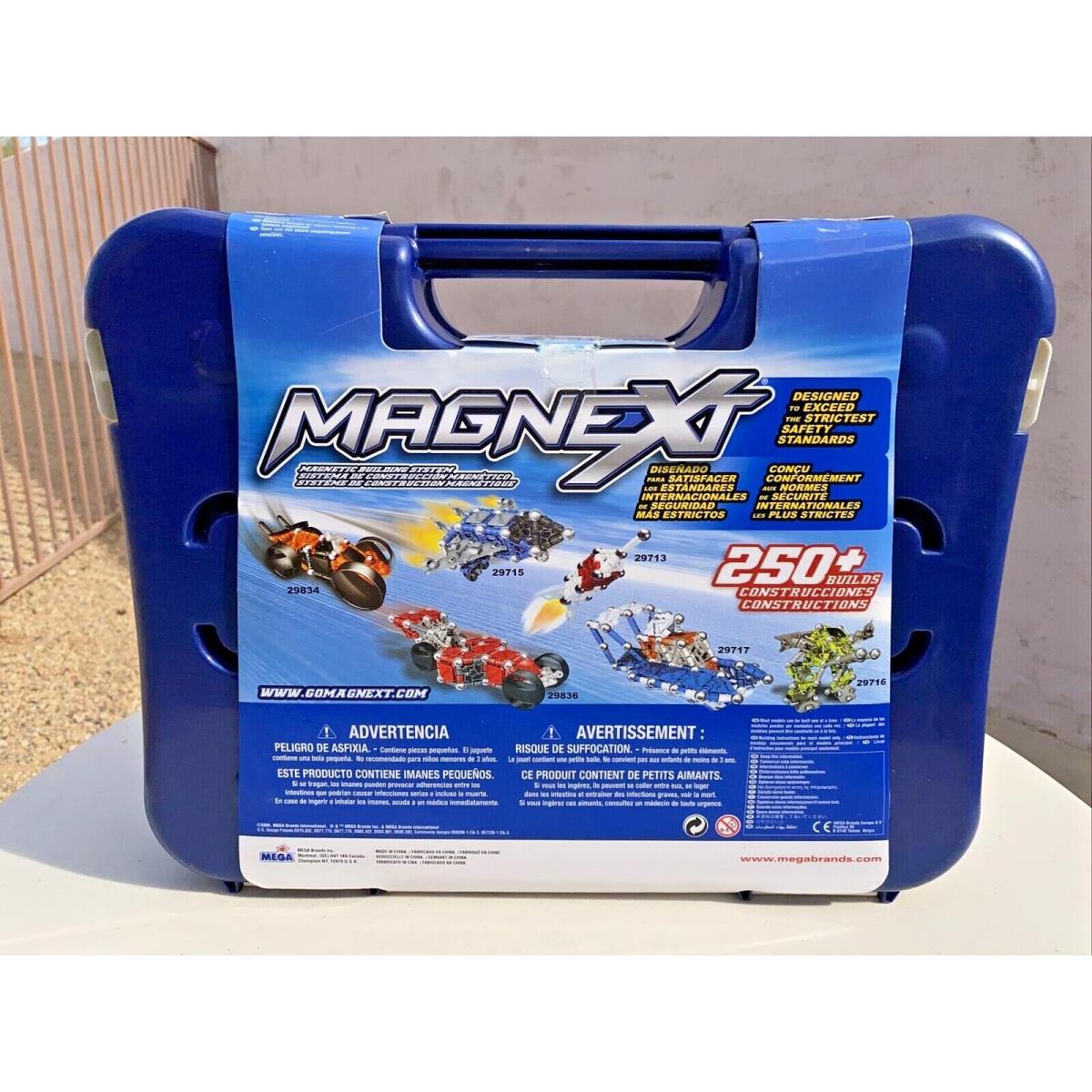 Magnext Mega Bloks Magnext Stunts Case 162 Pieces 250 Build - Model 29419