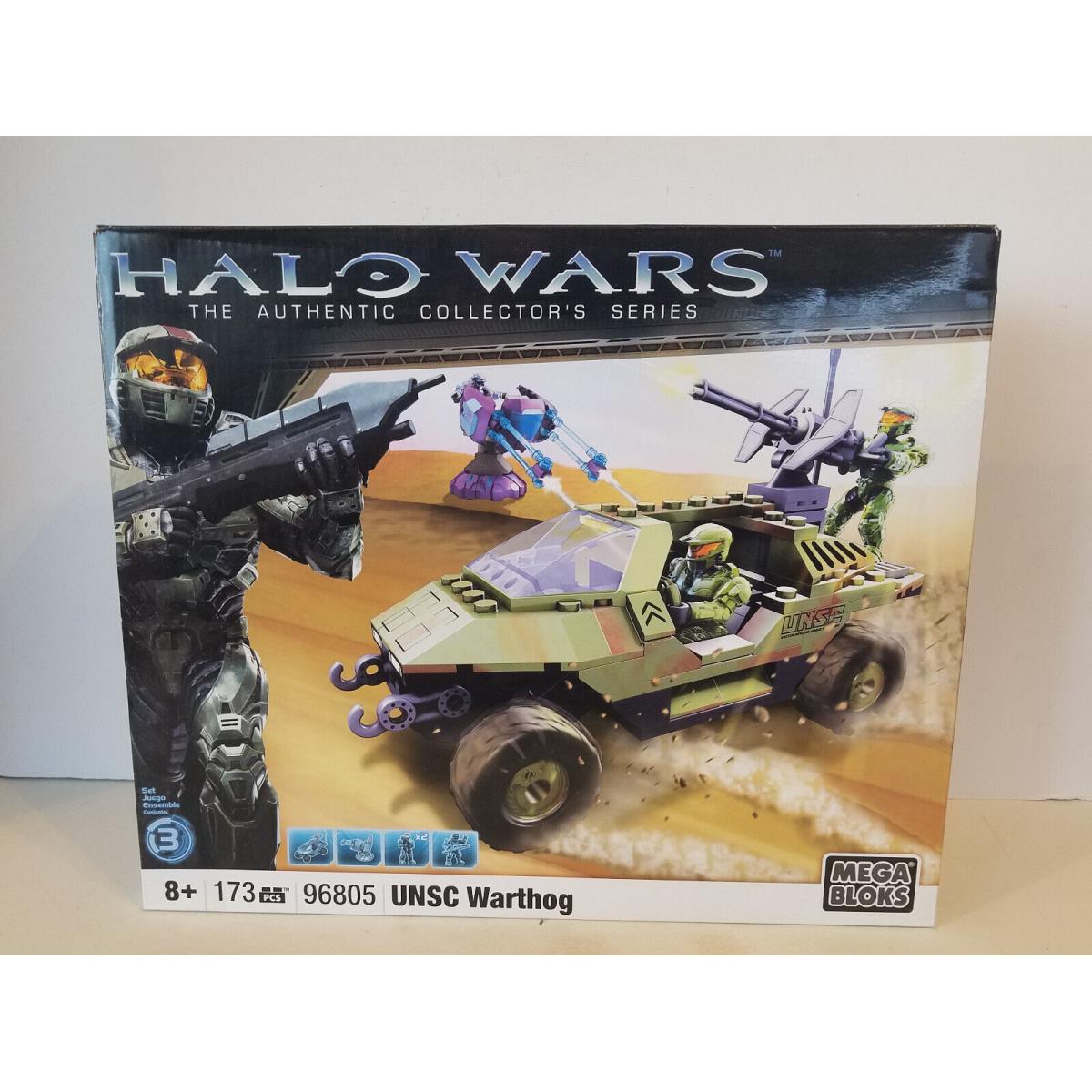 Halo Wars Unsc Warthog Green 96805 Collectors Series Mega Bloks Vehicle