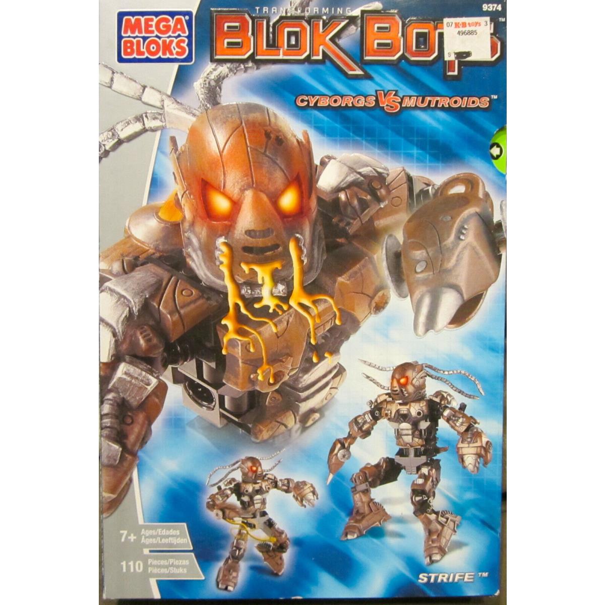 Mega Bloks Transforming Blok Bots Cyborgs Vs Mutroids - Strife - 110 Pieces -new