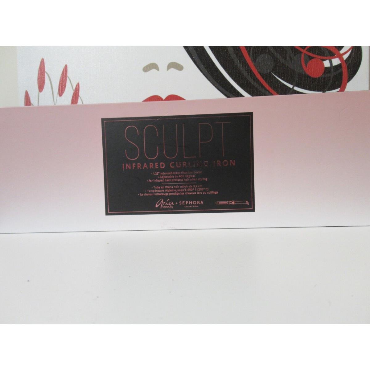 Aria Beauty+sephora Collection Sculpt Infrared Curling Iron 1.25 Barrel Boxed