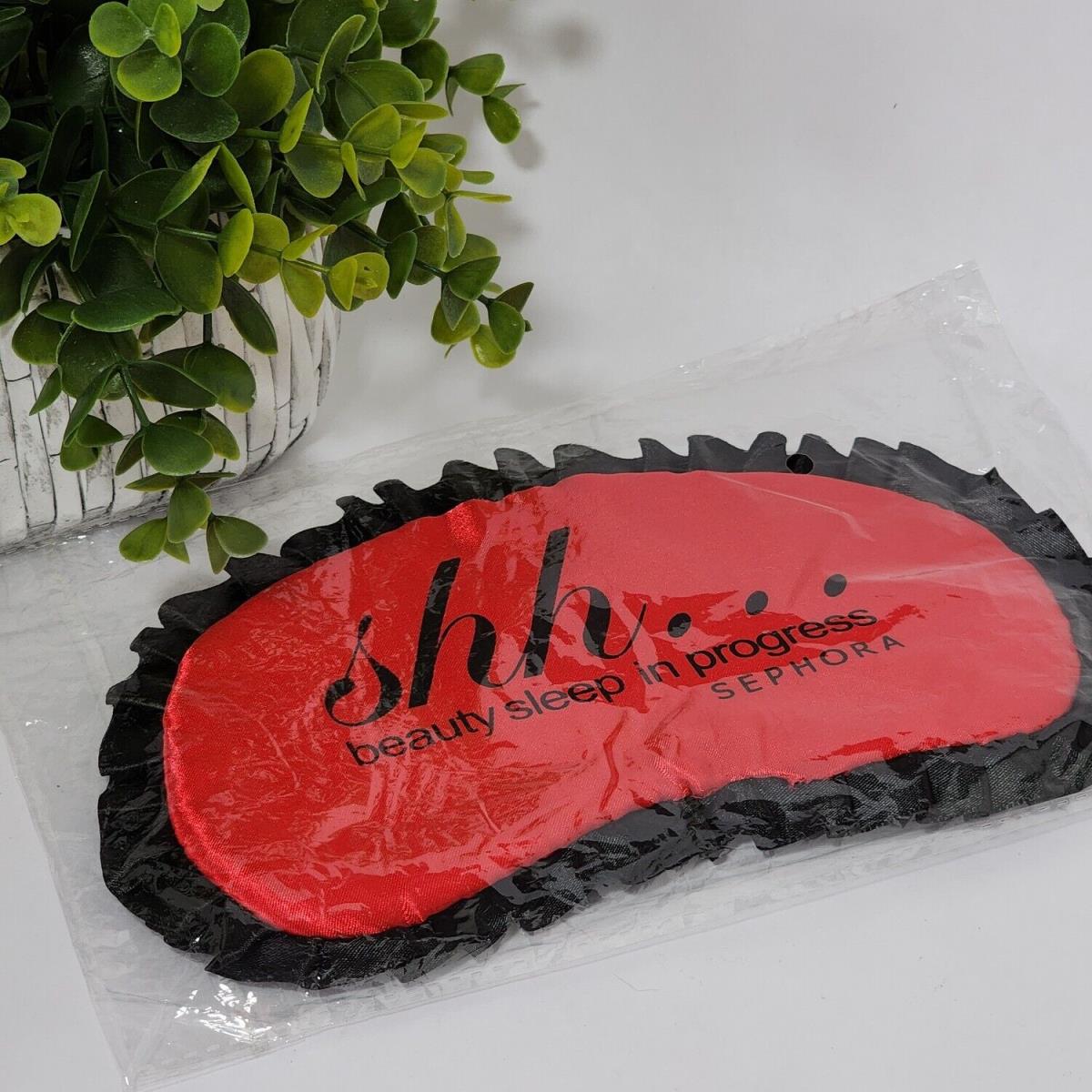 Sephora Beauty Sleep in Progress Sleep Mask Sleeping Eye Mask Black Red