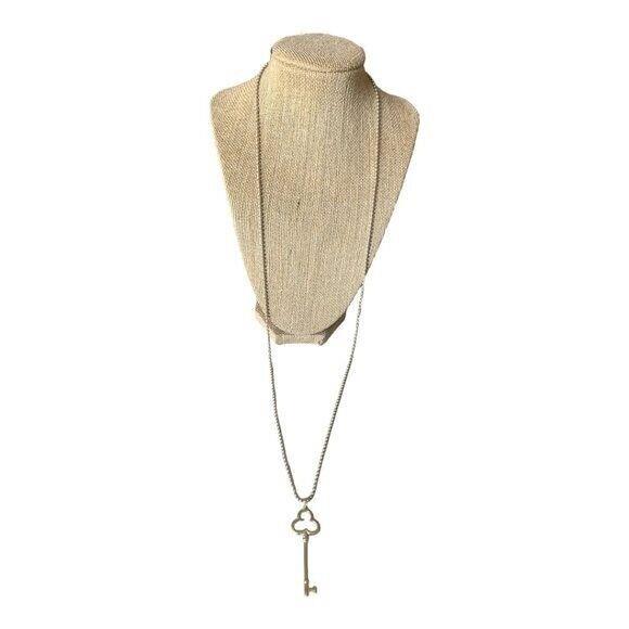 Tiffany Co. 925 Large Key Pendant Necklace 1118