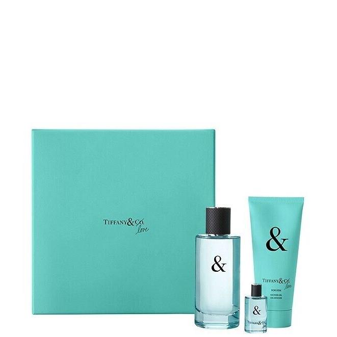 Tiffany Love For Him Eau de Toilette 90 ml + Gel Douche + Miniatur Gift Set