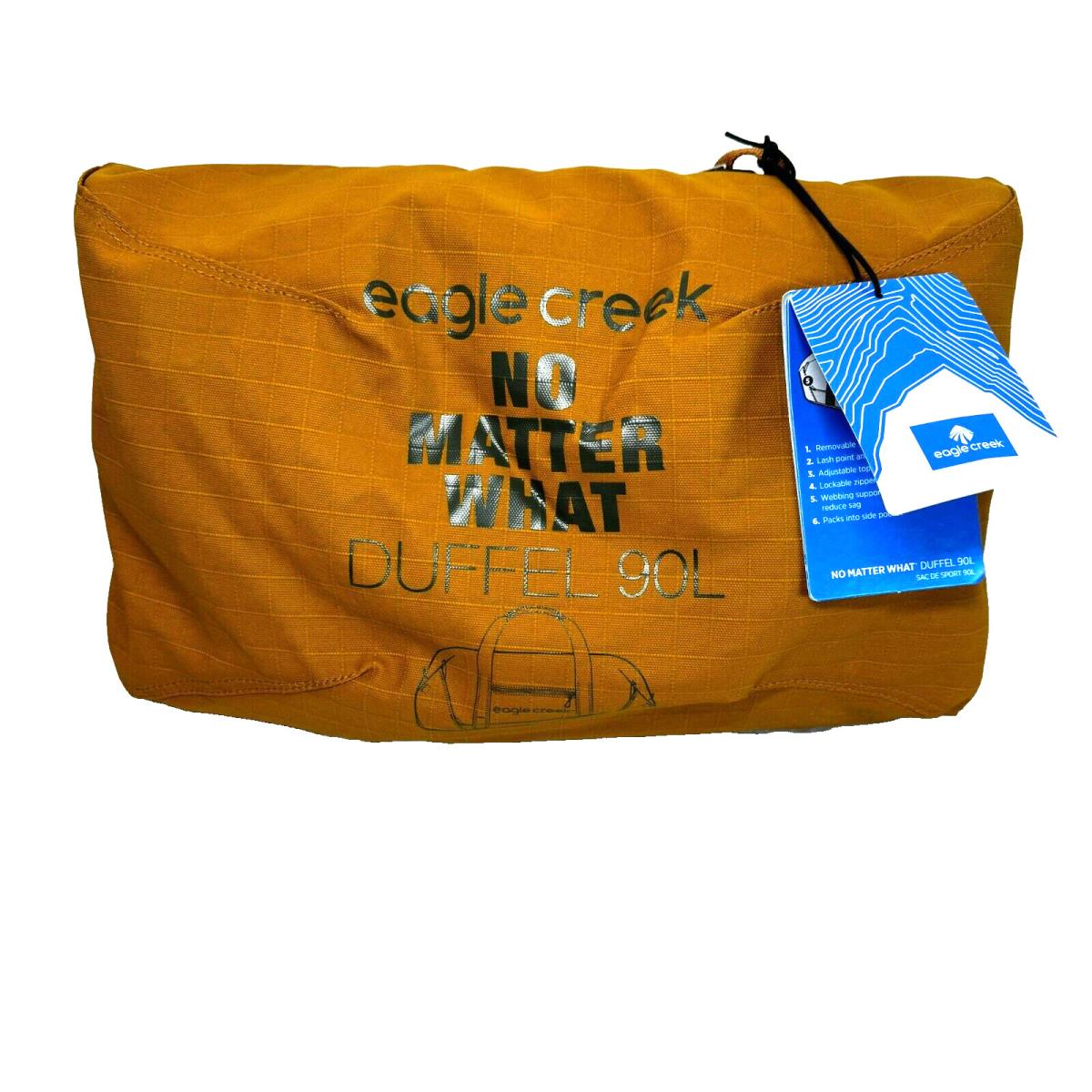 Eagle Creek No Matter What Duffel 90L Rugged Recycled Ripstop Fabric