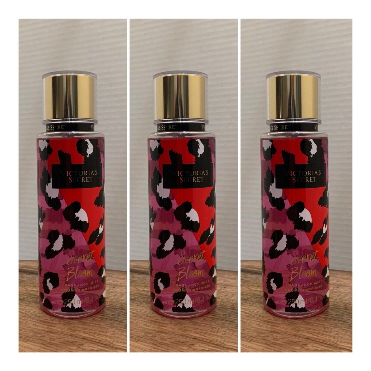 Victoria`s Secret Secret Bloom Fragrance Mist 8.4 Fl.oz. Lot of 3