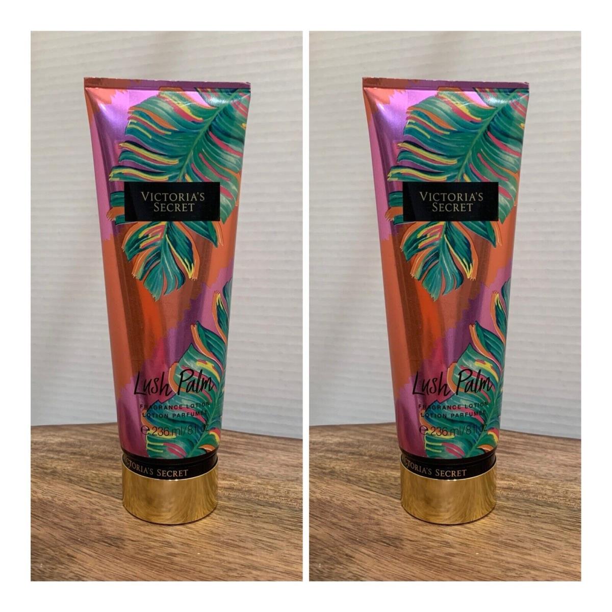 Victoria`s Secret Lush Palm Fragrance Lotion 8 Fl.oz. Lot of 2