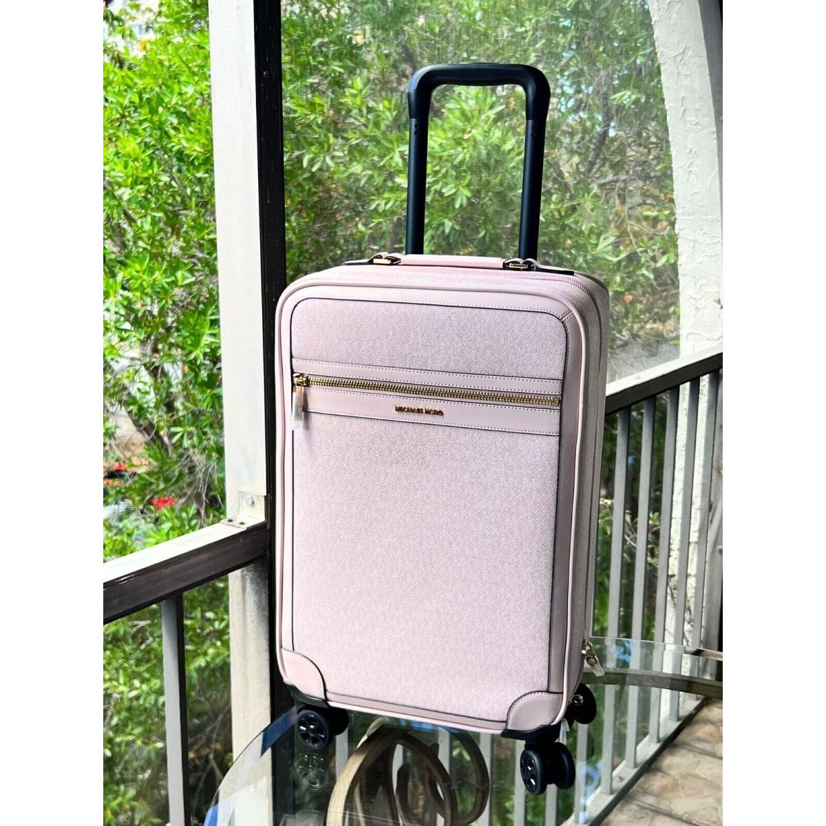 Michael Kors Women Travel Trolley Suitcase Carry On Luggage Vacation Plane Trip PINK MK SIGNATURE