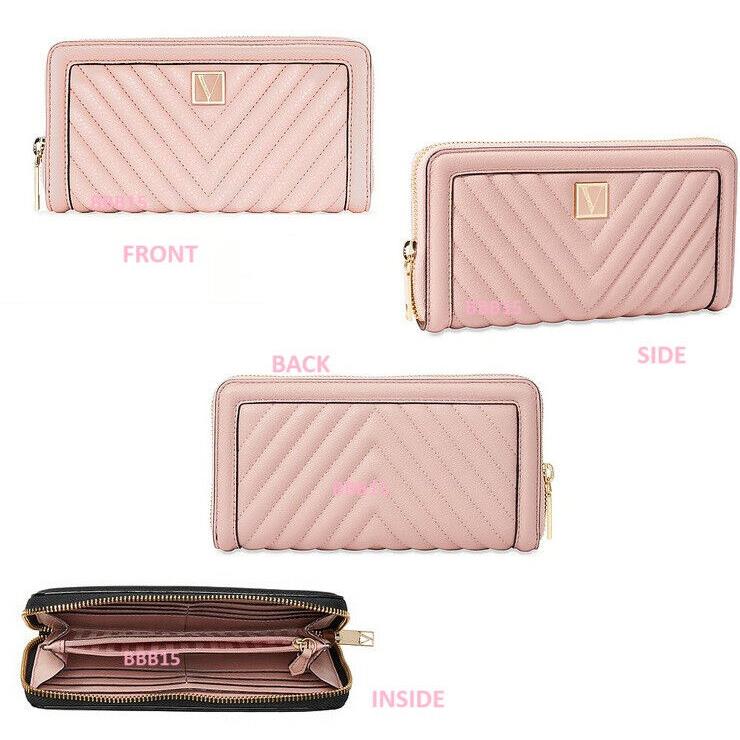 Victoria`s Secret Large Wallet with Zip IN Orchid Blush