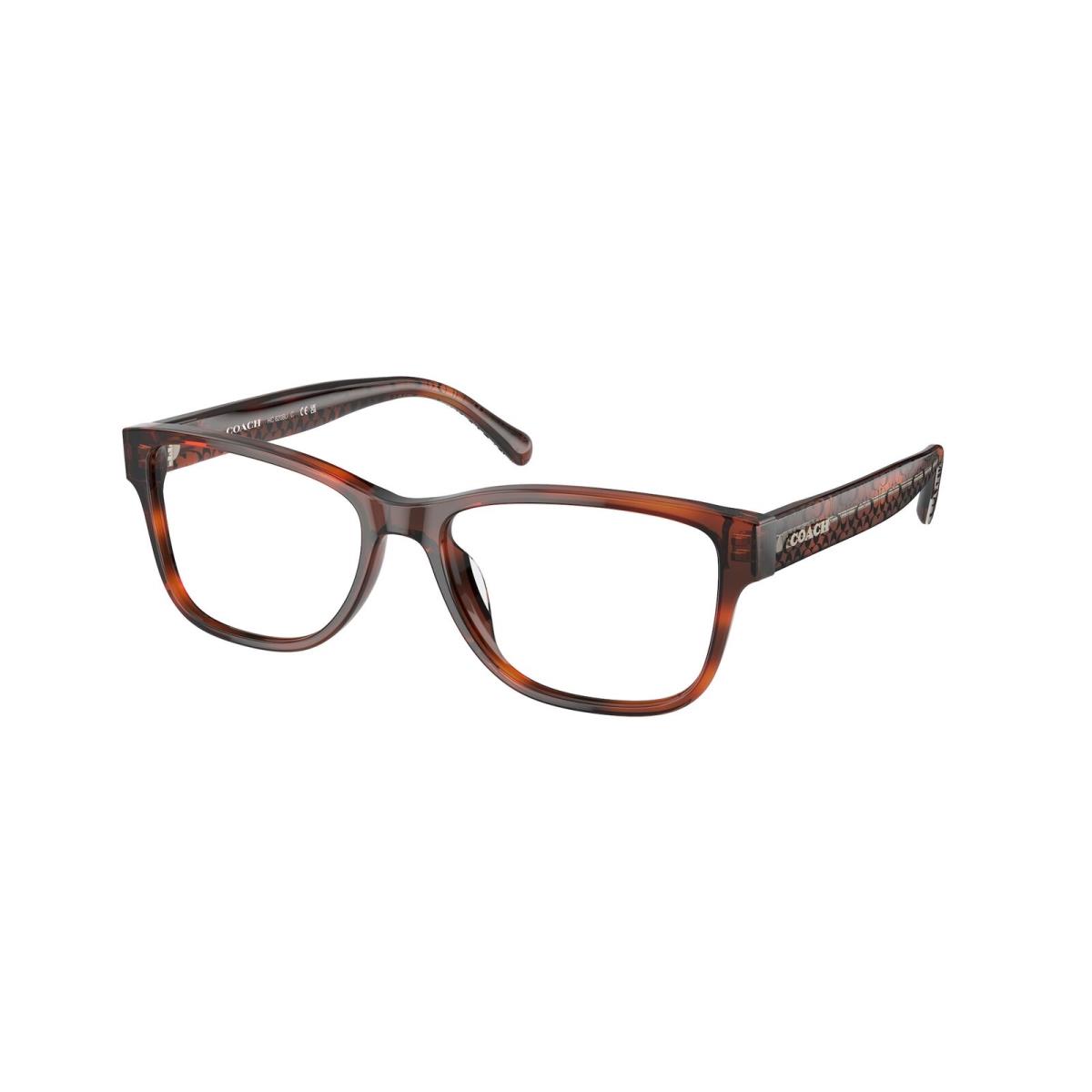 Coach HC6208U 5741 Caramel Tortoise Demo Lens 54 mm Women`s Eyeglasses