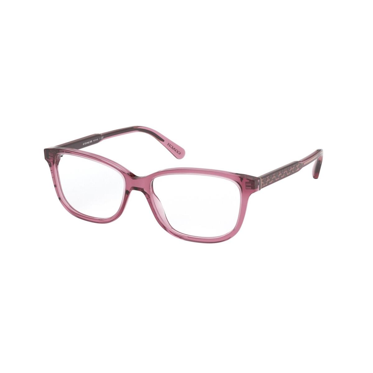 Coach HC6143 5569 Transparent Mauve Demo Lens 52 mm Women`s Eyeglasses