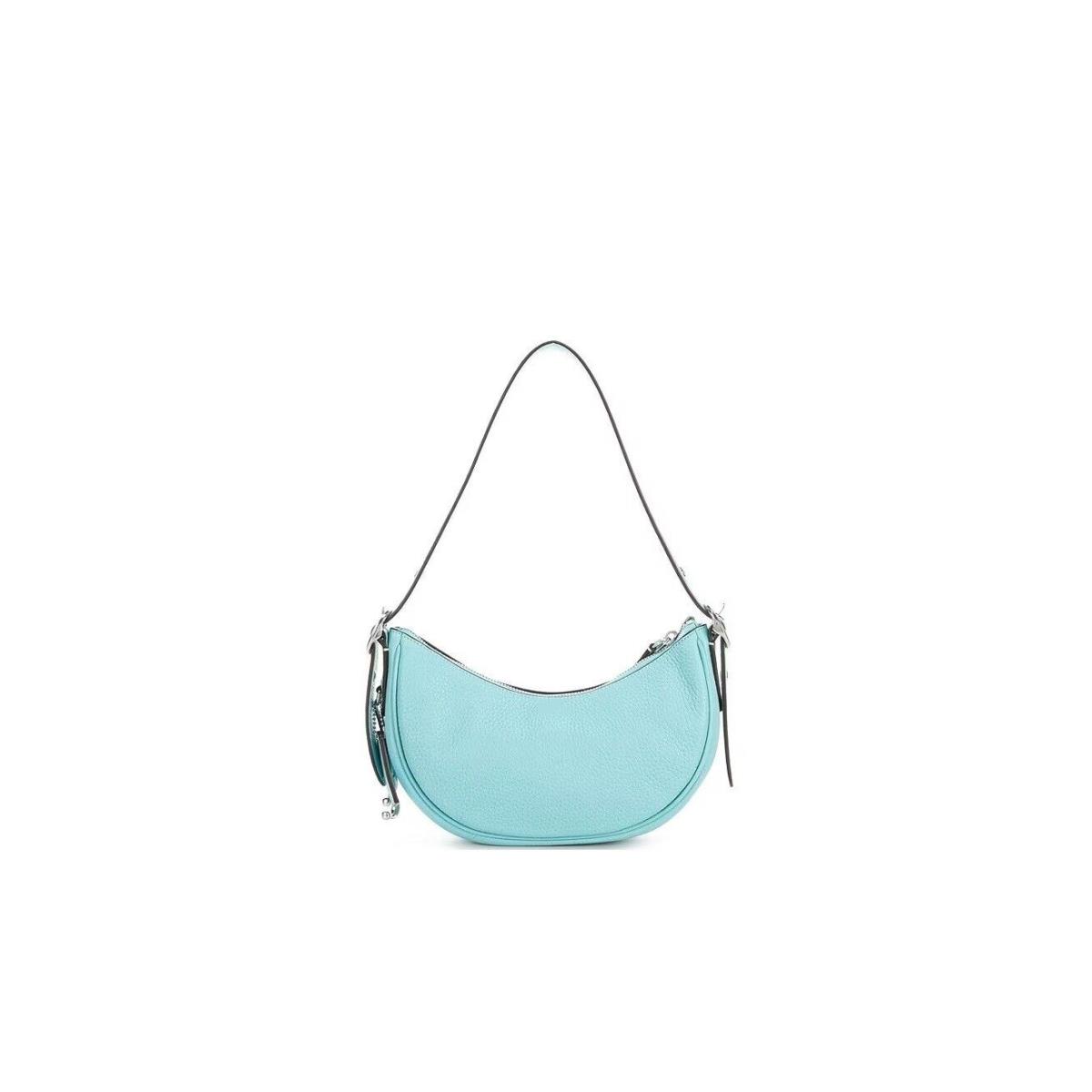 Coach Women`s Luna Pebble Leather Shoulder Bag Faded Blue