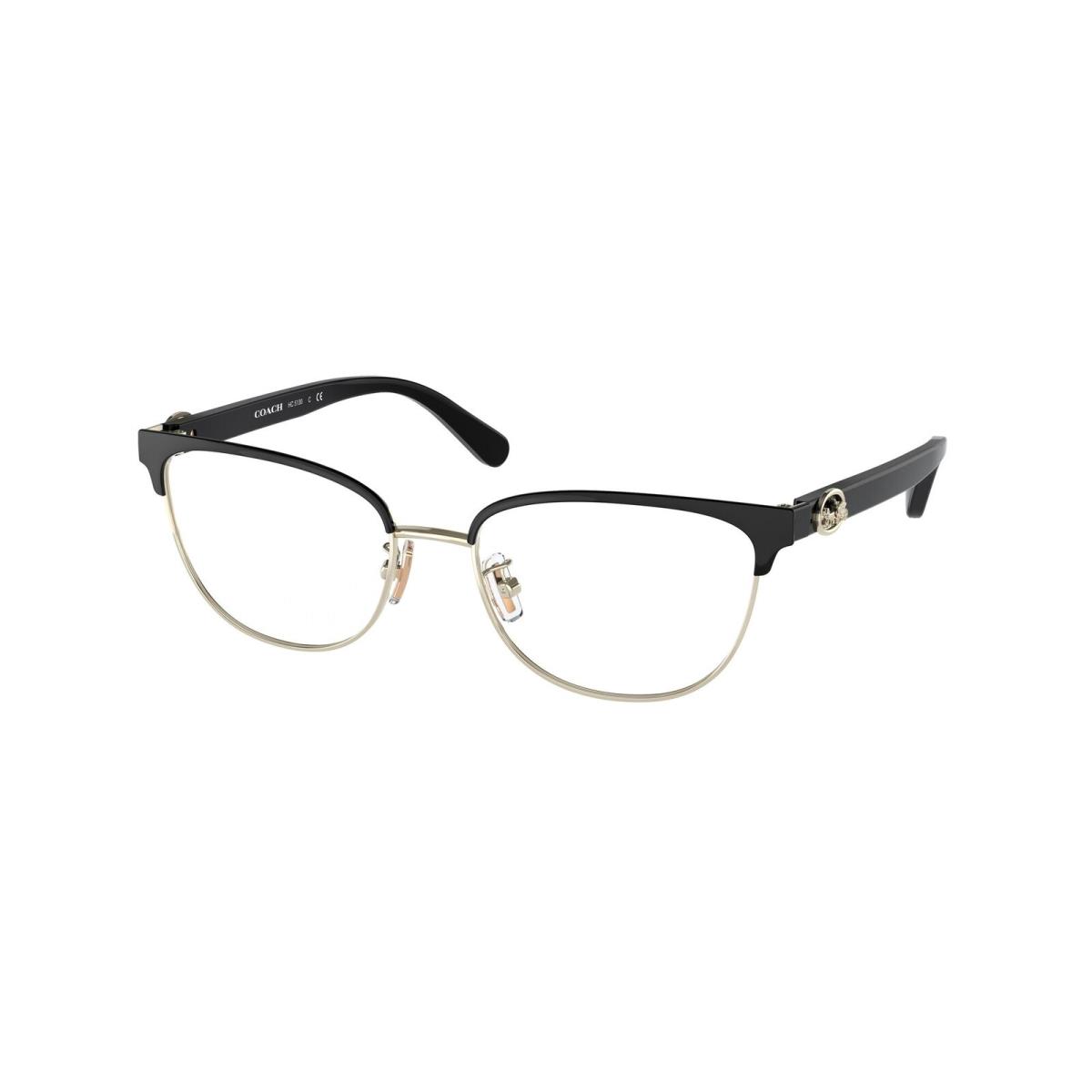 Coach HC5130 9346 Black Shiny Light Gold Demo Lens 53 mm Women`s Eyeglasses