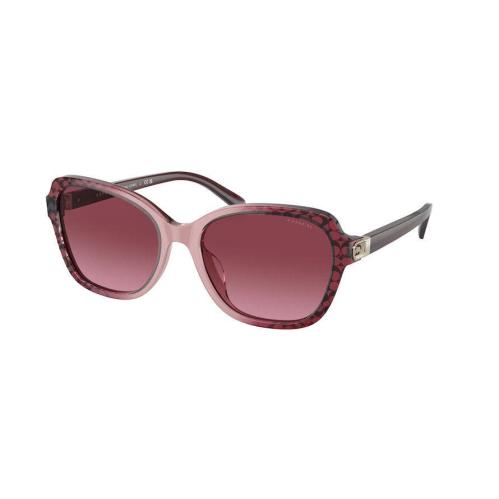 Coach Women`s 56mm Red Gradient Signature C Sunglasses HC8349U-57098H-56