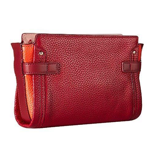 Coach Small Colorblock Swagger Convertible Crossbody Wristlet 53479 Cyclamen - Handle/Strap: Red, Hardware: Gold, Exterior: Red