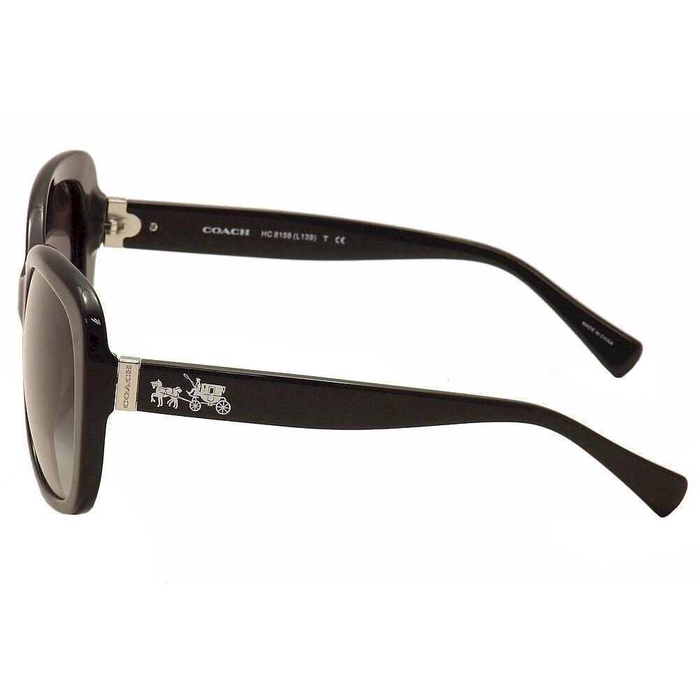 Coach Women`s HC8158 HC/8158 500211 Black Fashion Sunglasses 58mm