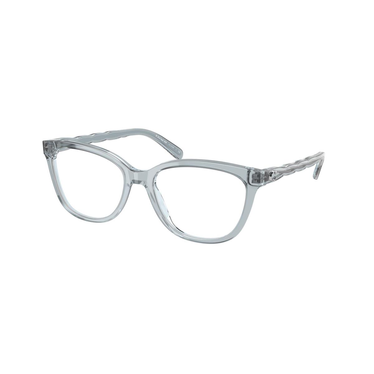 Coach HC6186 5682 Transparent Blue Demo Lens 53 mm Women`s Eyeglasses