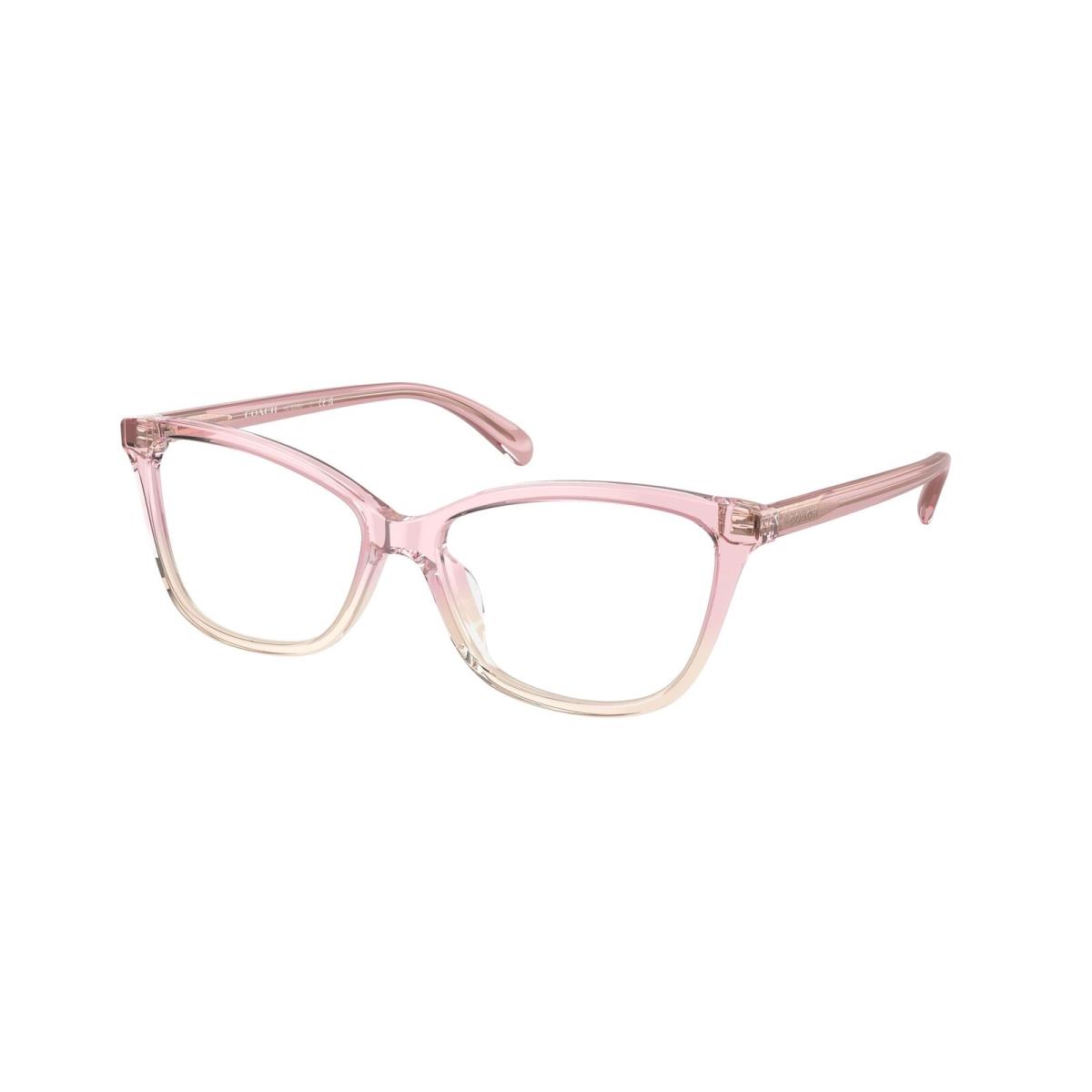 Coach HC6206U 5738 Transparent Pink Gradient Demo Lens 54 mm Women`s Eyeglasses