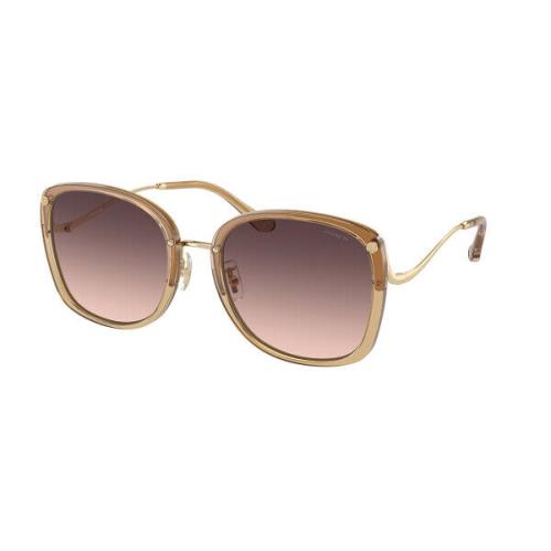 Coach Women`s 58mm Transparent Fawn Sunglasses HC7157D-5736U8-58