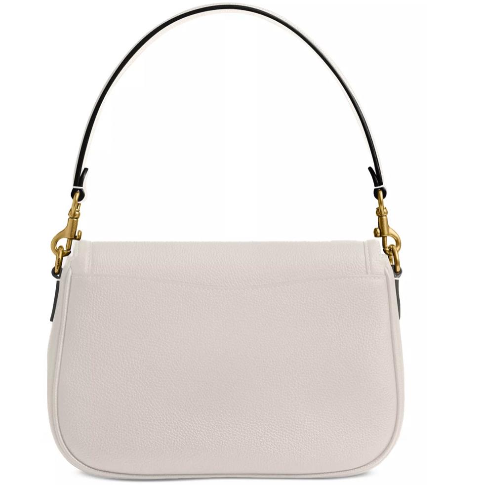 Coach Legacy Small Pebbled Leather Shoulder Bag B4/CHALK - Exterior: B4/CHALK