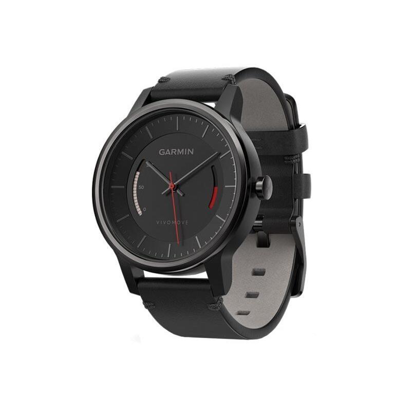 Garmin v Vomove Classic - Black - Activity Tracker with Band - Leather