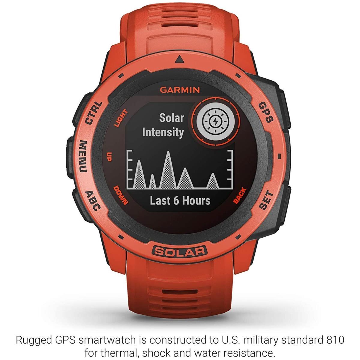 Garmin Instinct Solar Rugged Outdoor Smartwatch with Solar