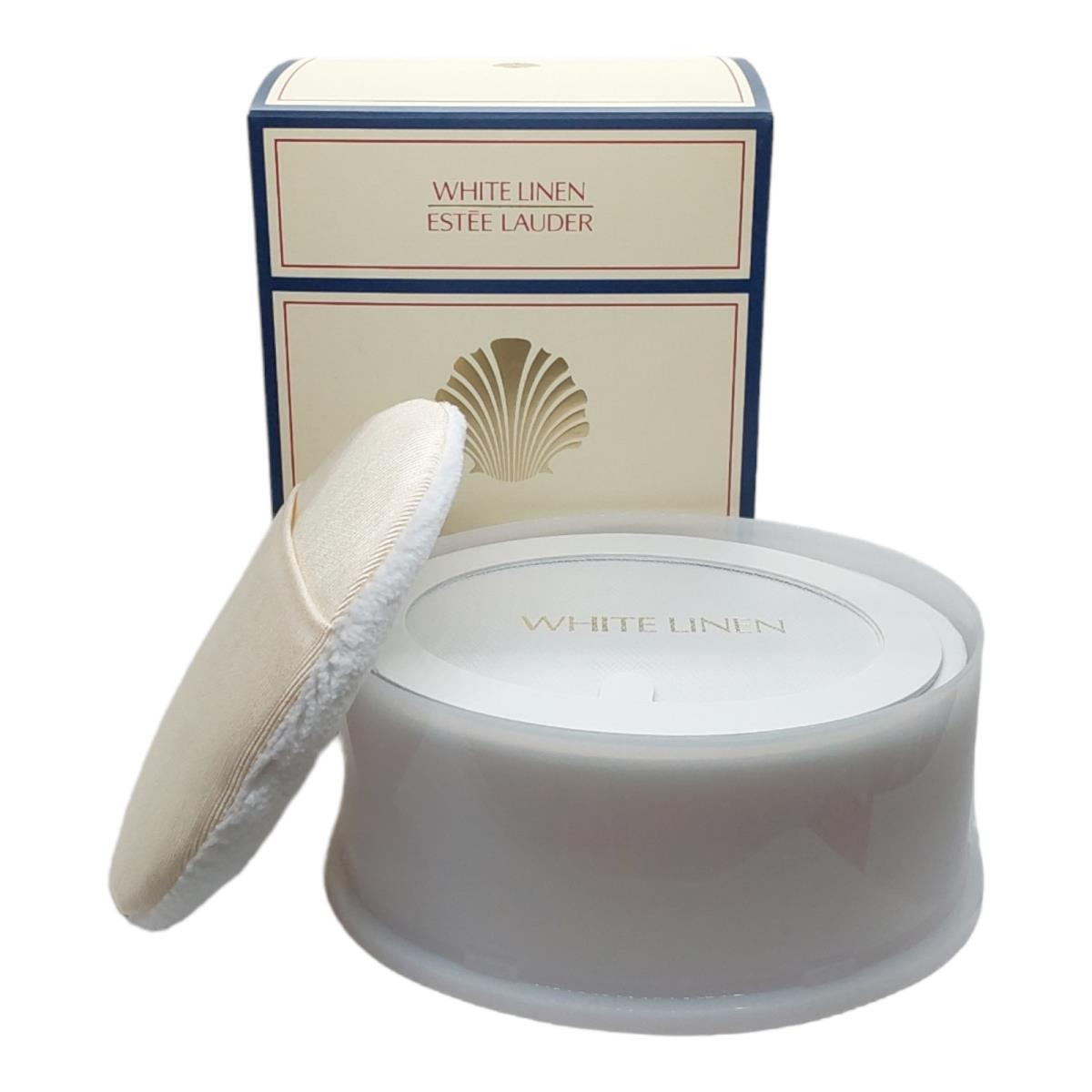 Estee Lauder White Linen Perfumed Body Powder with Puff 3.5 oz 100 g As Pictured