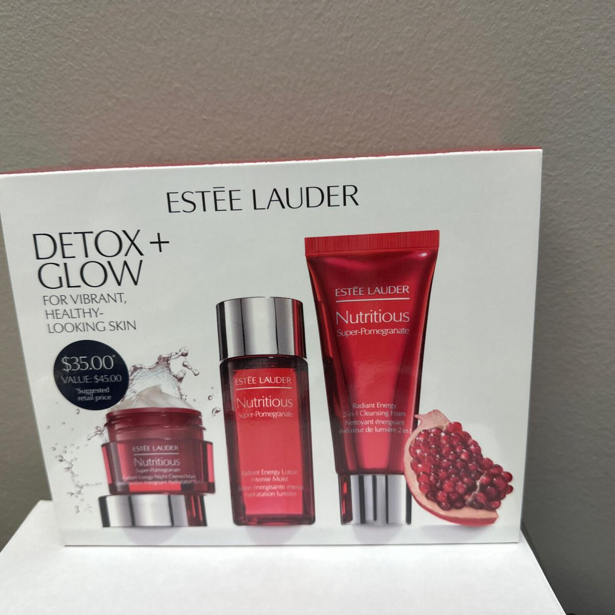 Est e Lauder 3-Pc Detox + Glow For Vibrant Healthy-looking Skin A99