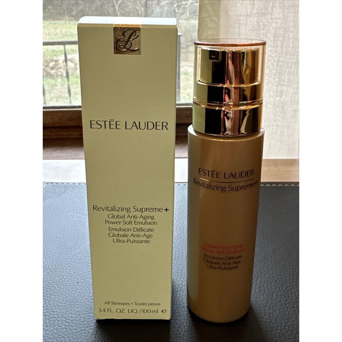 Estee Lauder Revitalizing Supreme+ Global Anti-aging Emulsion 3.4 Oz. Bnb 2022