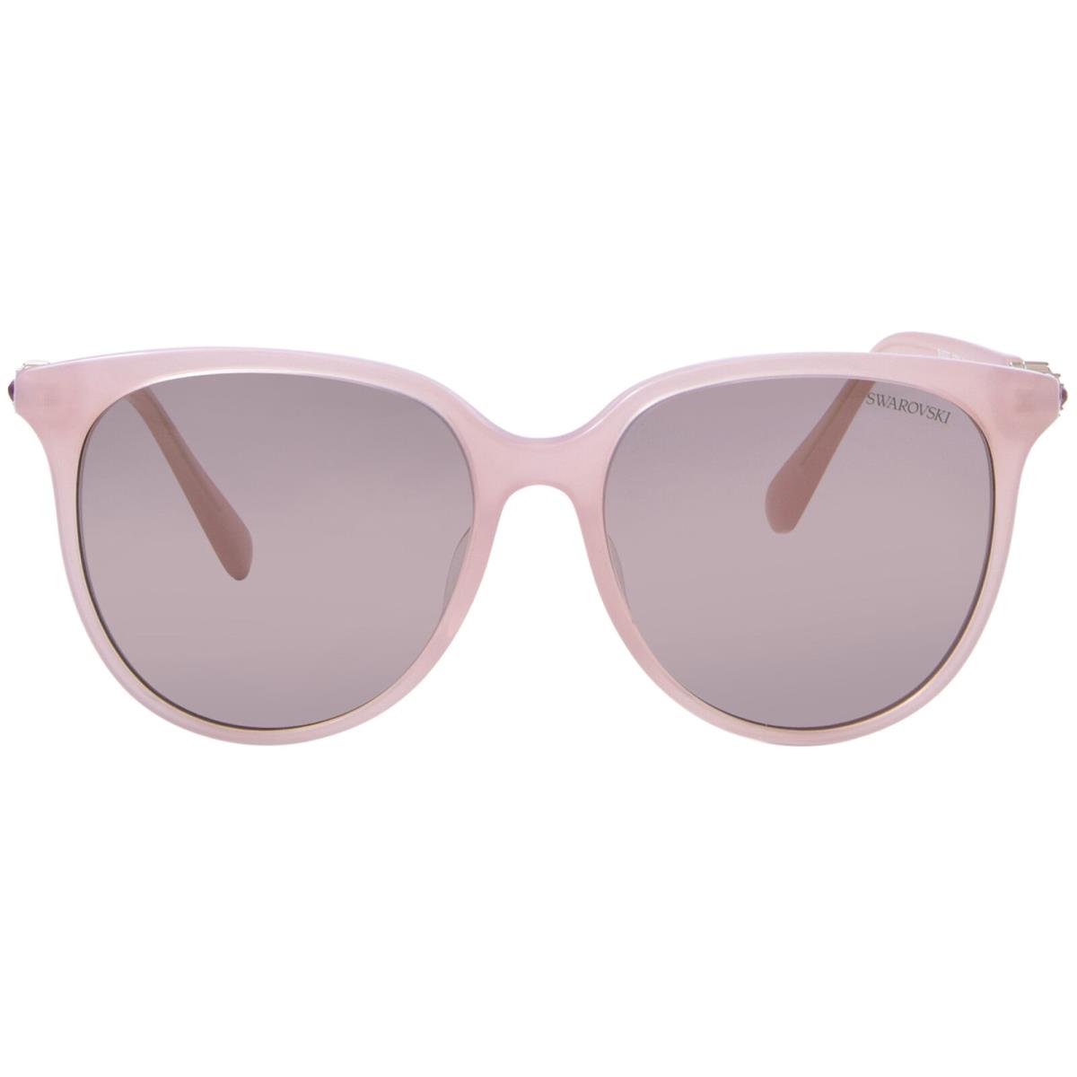 Swarovski SK6023D 10311N Sunglasses Women`s Milky Pink/light Purple/brown 56mm