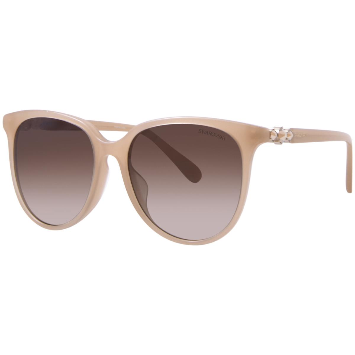 Swarovski SK6023D 2002/13 Sunglasses Women`s Opal Beige/brown Gradient 56mm