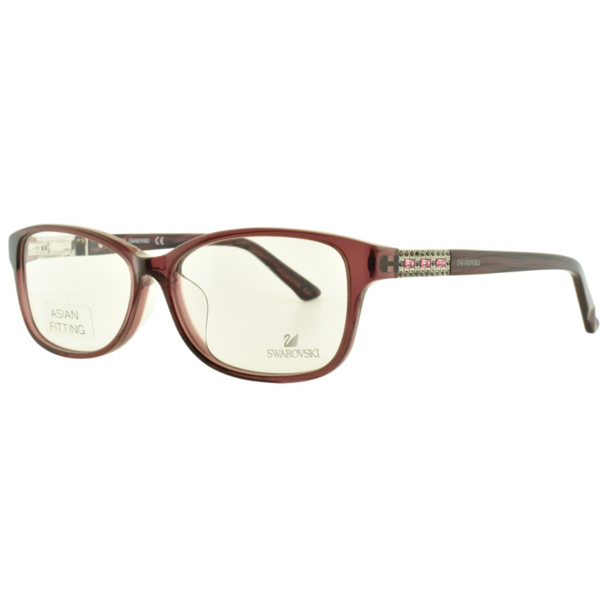 Swarovski SW5155-F 069 Bordeaux Rectangle Full Rim Womens Optical Frame