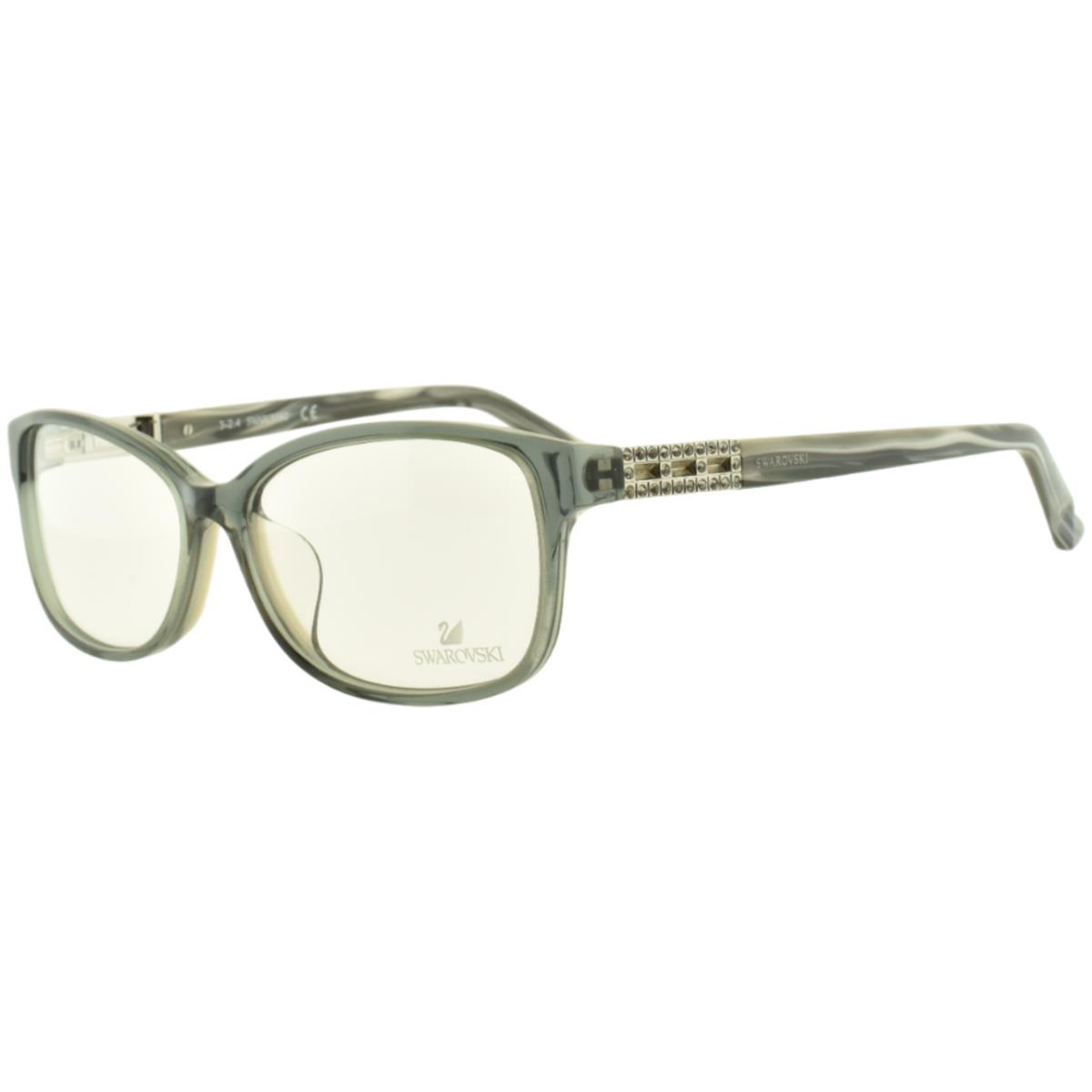 Swarovski Foxy SW5155-F 020 Grey Rectangle Full Rim Womens Optical Frame - Frame: Gray